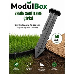 Zemin Sabitleme Çivisi ( 50'li̇ Paket )– Çim Sınırlayıcı Ve Jüt Bezi İçin