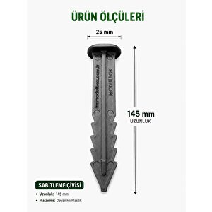 Zemin Sabitleme Çivisi ( 50'li̇ Paket )– Çim Sınırlayıcı Ve Jüt Bezi İçin