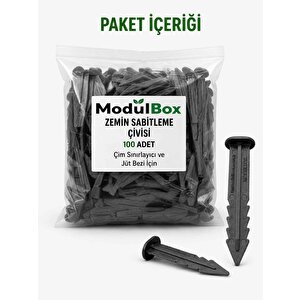 Zemin Sabitleme Çivisi – Çim Sınırlayıcı Ve Jüt Bezi İçin ( 100'lü Paket )