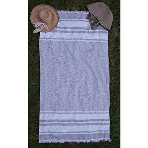 100x180 Cm Büyük Boy Renkli Unisex Plaj Havlusu Baveno Desen001