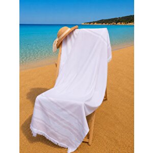 100x180 Cm Büyük Boy Renkli Unisex Plaj Havlusu Baveno Desen001