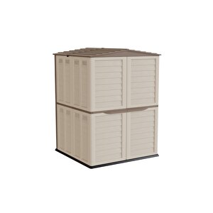 Linea Medium Bahçe Depolama Evi Krem