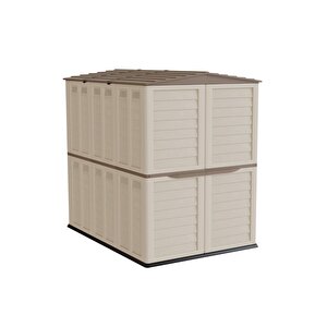 Linea Large Bahçe Depolama Evi Krem