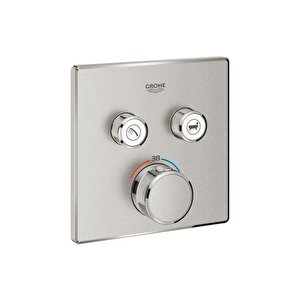 Grohtherm Smartcontrol Çift Valfli Akış Kontrollü, Ankastre Termostatik Duş Bataryası - 29124dc0