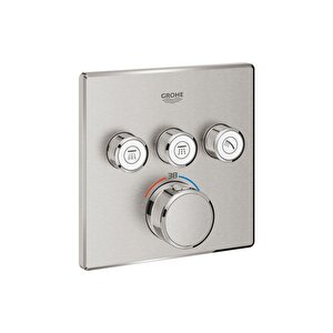 Grohtherm Smartcontrol Üç Valfli Akış Kontrollü, Ankastre Termostatik Duş Bataryası - 29126dc0