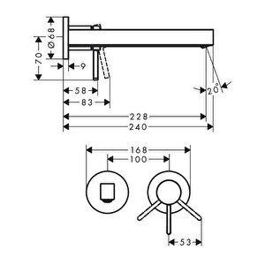 Hansgrohe Finoris Tek Kollu Mat Siyah Lavabo Bataryası - 76050670