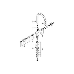 Atrio Two Handle Sink Mixer 1/2“ L-size - 30609000