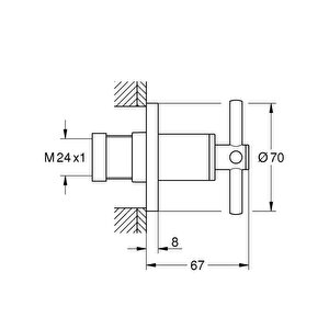 Atrio Ankastre Stop Valf 29396gn0