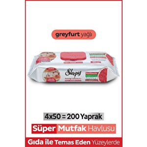 Easy Clean Süper Yüzey Temizlik Mutfak Havlusu&mendili Greyfurt Yağlı 4x50 (200 Yaprak)