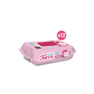 Baby Turco Gül Kokulu Islak Bebek Havlusu 12x90 Adet