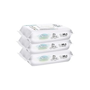 Islak Havlu Mendil Bio Natural 40 Yaprak Yeni Doğan (3 Lü Pk) Plastik Kapaklı 120 Yaprak