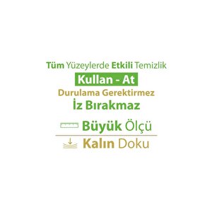 Turco Doğadan Pratik Temizlik Turco Doğadan Pratik Yüzey Temizlik Havlusu Yeşil Sabun Lavanta Limon 3x100