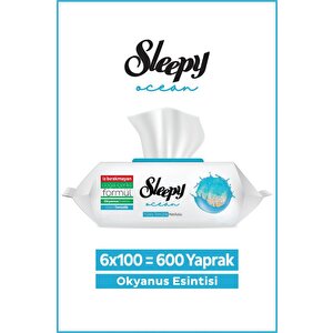 Ocean Yüzey Temizlik Havlusu&mendili Okyanus Esintisi 6x100 (600 Yaprak)