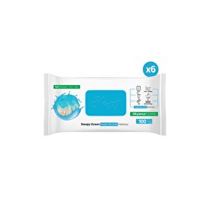 Ocean Yüzey Temizlik Havlusu&mendili Okyanus Esintisi 6x100 (600 Yaprak)