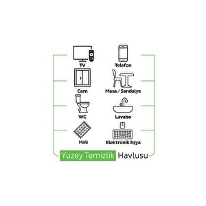 Easy Clean Yüzey Temizlik Havlusu Mendili Doğa + Meyve Serisi 6x100 Karma Paket