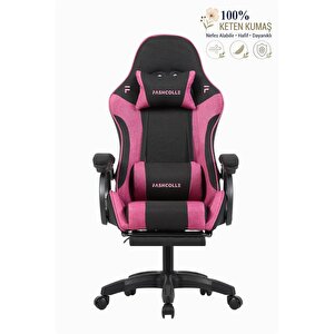 Dynamic Air Kumaş Pink Masajlı Oyuncu Koltuğu