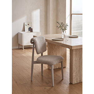 Eyfel Cappuccino Exclusive Ahşap Sandalye Kapuçino