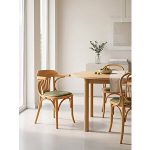 Thonet Kolçaklı Klasik Ahşap Sandalye Natural