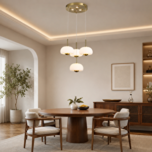 Tres 4lü Ledli Sarkıt Avize Yatak Odası, Koridor, Salon Avize