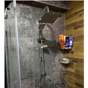 Lite Banyo Bataryası + Tema 53260 Quadro Rain Pratik Duş Sistemi