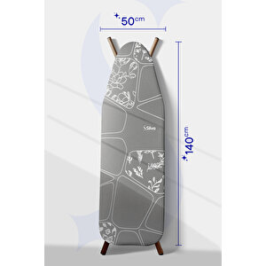 Lora Ütü Masası Kılıfı Silver (50x140 Cm) Bej
