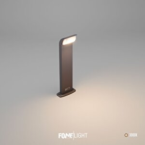 Fonelight Naja 50 Cm Led Bahçe Bollard Aydınlatma Direği Antrasit Alüminyum Ip65 Peyzaj Yürüyüş Yolu Aydınlatması 9w 3000k 7 watt