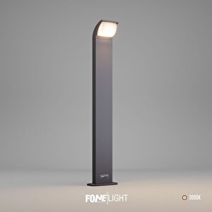 Fonelight Naja 80 Cm Led Bahçe Bollard Aydınlatma Direği Antrasit Alüminyum Ip65 Peyzaj Yürüyüş Yolu Aydınlatması 9w 3000k 9 watt