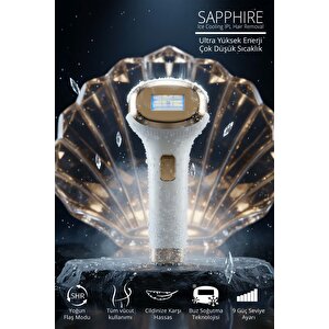 Kep-6837 Ipl Lazer Epilasyon Aleti Safir Buz Başlık | 9 Güç Seviyesi & Shr Modu
