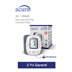 Ac-9080k Türkçe Konuşan Koldan Tam Otomatik Tansiyon Aleti Çanta Hediyeli