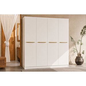 Gm 1010 Madri̇d 4 Kapakli Yüklük,yorgan Yastik Dolabi, Çok Amaçli Dolap