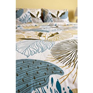 Dune Blue Çift Kişilik Nevresim Takımı – 4 Parça