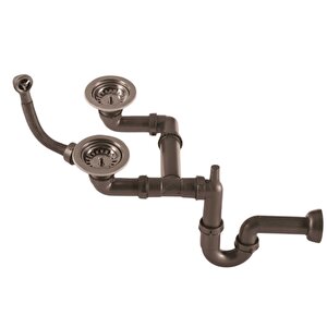 Teka S-730-ky Büyü Kafa 1,5 Göz Yuvarlak Taşmalı Evye Sifonu