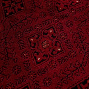 Afgan Türkmen Otantik Desenli Dokuma Salon Halısı 6919b_zs77 80x300 cm