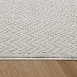 Matcha Yumuşak Peluş Dokulu Bej Çocuk Odası Oturma Odası Salon Mutfak Halısı K072a_fl26 200x290 cm