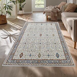 Motto Vintage Modern Dokuma Halı Oturma Odası Salon Halısı Y969a_wv15 180x250 cm