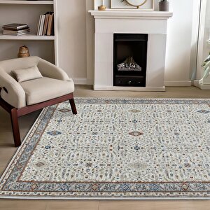 Motto Vintage Modern Dokuma Halı Oturma Odası Salon Halısı Y969a_wv15 180x250 cm