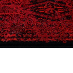Afgan Türkmen Otantik Desenli Bordo Oturma Odası Salon Mutfak Halısı 5364a_zs47 160x230 cm