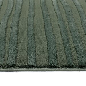 Latte Yumuşak Peluş Dokulu Yeşil Çocuk Odası Oturma Odası Salon Mutfak Halısı Y473a_wm26 80x300 cm