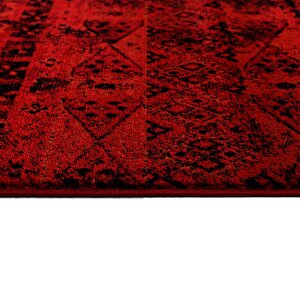 Afgan Türkmen Otantik Desenli Bordo Oturma Odası Salon Mutfak Halısı 4722a_zs72 160x230 cm