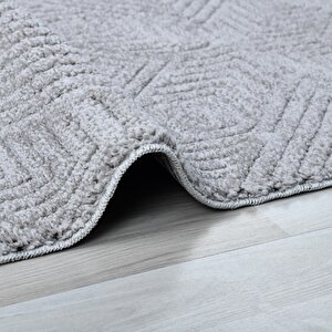 Pandora Açık Gri Modern Peluş 1176_rr22 Oturma Odası Ve Salon Halısı 120x180 cm