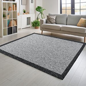 Capri Modern Gri Sisal Dokuma Halı Salon Halısı Mutfak Balkon Halısı Koridor Halısı 13345a 80x300 cm