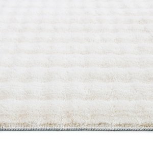 Krem Yumuşak Bubble Kaymaz Özel Taban Peluş Halı Yolluk Yıkanabilir 102 140x200