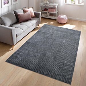 Pandora Yumuşak Peluş Shaggy Gri Çocuk Odası Oturma Odası Salon Mutfak Koridor Halısı Yolluk 1104o 200x290 cm