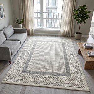 Nature Pamuk 30° Yıkanabilir Halı Modern Kilim Oturma Odası Salon Mutfak Balkon Yolluk Halısı C022a 120x180 cm