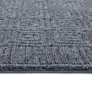 Pandora Yumuşak Peluş Shaggy Gri Çocuk Odası Oturma Odası Salon Mutfak Koridor Halısı Yolluk 1102o 80x300 cm