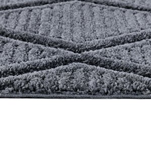 Madu Gri Yumuşak Peluş Shaggy Çocuk Odası Oturma Odası Salon Mutfak Koridor Halısı 1300y_rn11 100x200 cm