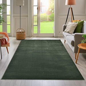 Latte Yumuşak Peluş Yeşil Çocuk Odası Oturma Odası Salon Mutfak Halısı K121a 80x285 cm