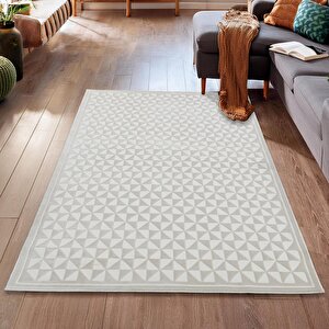 Latte Krem Yumuşak Peluş Dokuma Halı Yolluk Çocuk Odası Oturma Odası Salon Mutfak Halısı Y485a_wr26 120x180 cm