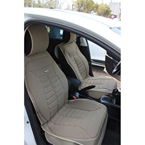 Audi A1 Hatchback Lüx Oto Koltuk Minderi Ön Arka 5'li Set Fivestar Serisi Bej Bej
