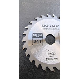 Daire Testere Bıçağı Rotor 125*22,23 24t Ahşap Kesme Diski 